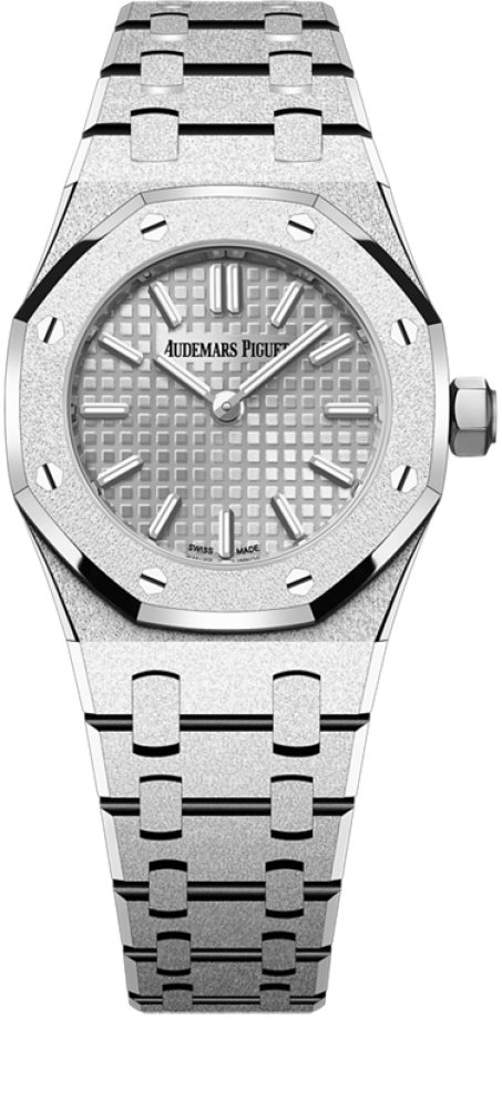 Royal Oak<br>Mini Frosted Gold Quartz<br>Ref. 67630BC.GG.1312BC.01-B