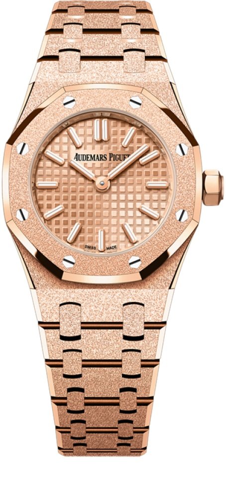 Royal Oak<br>Mini Frosted Gold Quartz<br>Ref. 67630OR.GG.1312OR.01-B