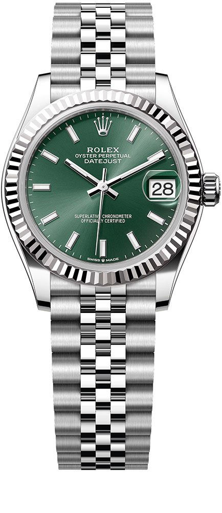 Datejust 31<br>Oystersteel and white gold<br>Ref. 278274