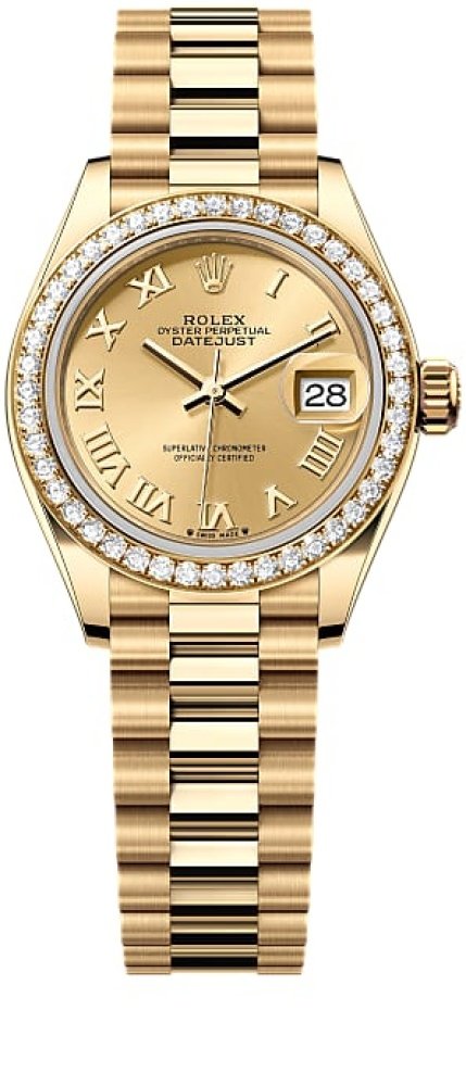 Lady-Datejust<br>yellow gold and diamonds<br>Ref. 279138RBR
