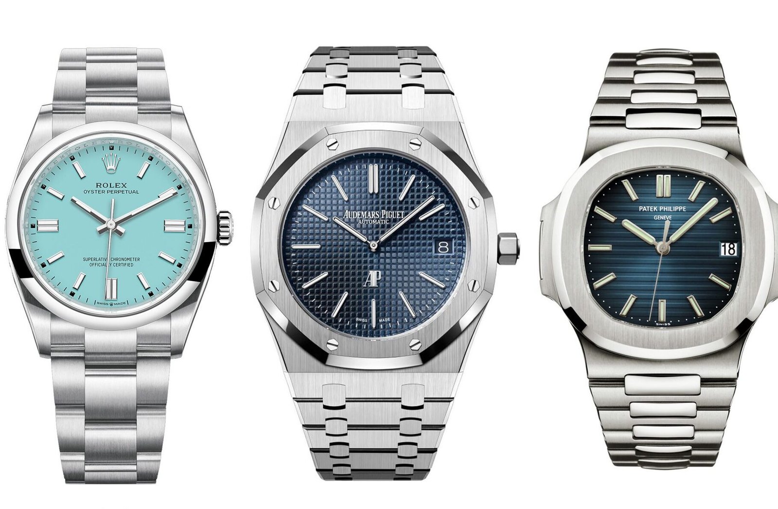 Three watches, each a member of the holy trinity
